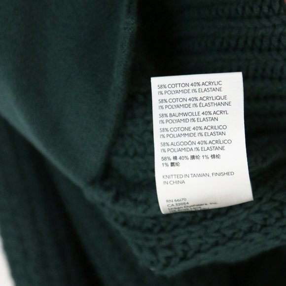 Free People Swim Too Deep Collar Longline Cardi Cardigan Hunter Green $158 XS - Picture 13 of 15